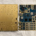 Carte équipée fortement dorée